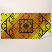 Fraktal Geometry Beach Handtuch (Vorderseite)