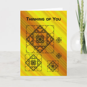 Fraktal Geometry Card Karte
