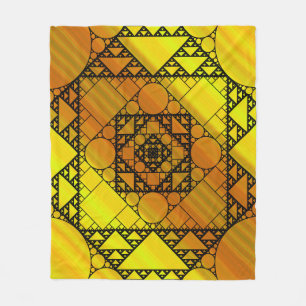 Fraktal Geometry Fleece Blanket