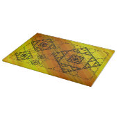 Fraktal Geometry Glas Cutting Board Schneidebrett (Ecke)