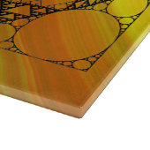 Fraktal Geometry Glas Cutting Board Schneidebrett (Ecke)