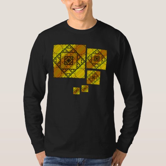 Fraktal Geometry Men's Dark Shirt (Vorderseite)