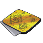 Fraktal Geometry Notebook-Gehäuse Laptopschutzhülle (Vorne Knopf)