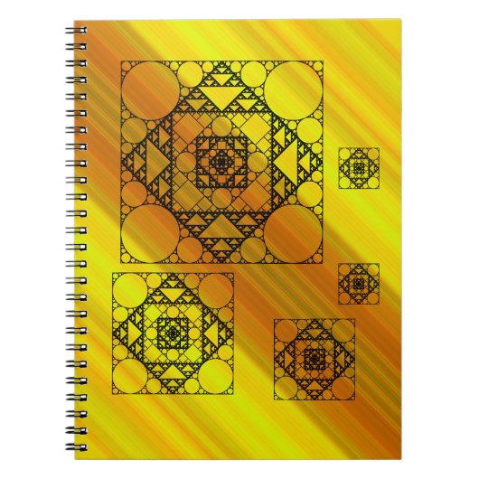 Fraktal Geometry Notebook Notizblock (Vorderseite)