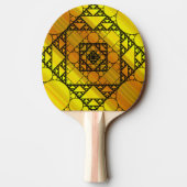 Fraktal Geometry Ping Pong Paddle Tischtennis Schläger (Rückseite)