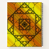 Fraktal Geometry Spiral Notebook Notizblock (Rückseite)