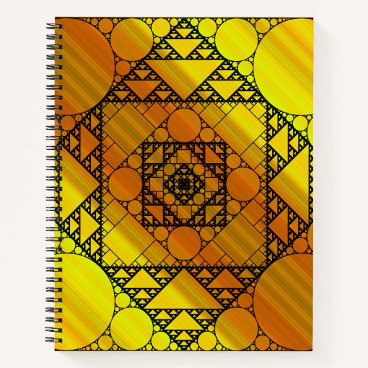 Fraktal Geometry Spiral Notebook Notizblock (Vorderseite)