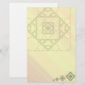 Fraktal Geometry Stationery Briefpapier (Vorne/Hinten)