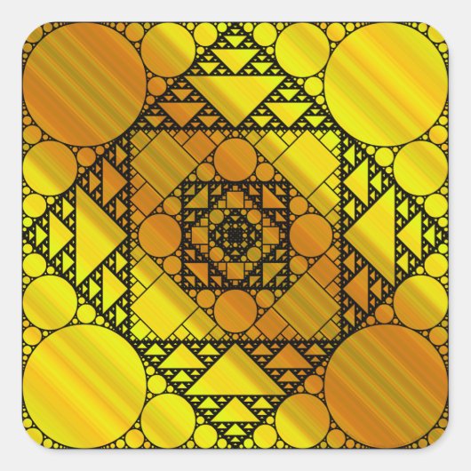 Fraktal Geometry Sticker (Vorderseite)