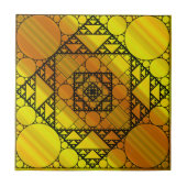 Fraktal Geometry Tile Fliese (Vorderseite)