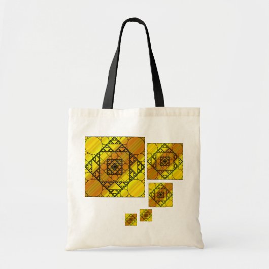 Fraktal Geometry Tote Bag Tragetasche (Vorne)