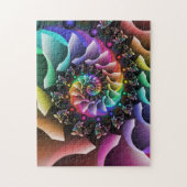 Fraktal-gewundene Farbparade Puzzle (Vertikal)