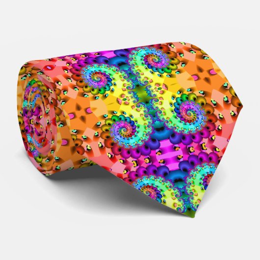 Fraktal-gewundene Freude Krawatte (Gerollt)