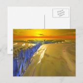 Fraktal Glacier Postkarte (Vorne/Hinten)