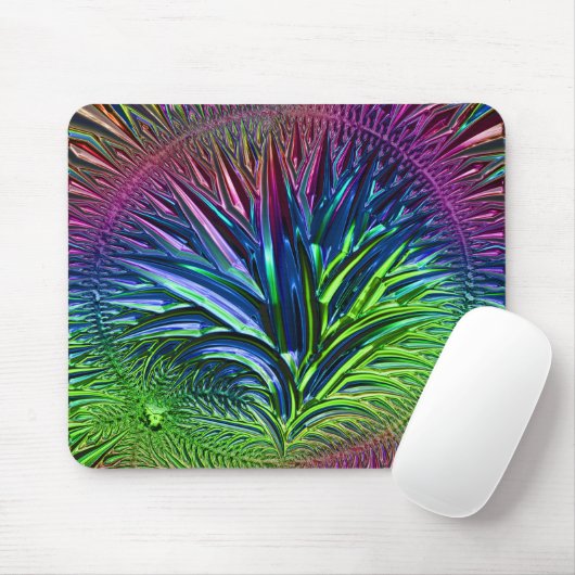 Fraktal Glass 5A Mousepad (Mit Mouse)