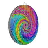 Fraktal Glass 6 Dart Board Dartscheibe (Vorderseite Links)