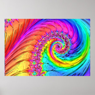 Fraktal Glass 6 Poster