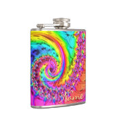 Fraktal Glass 6 Wrapped Flask Flachmann (Rechts)