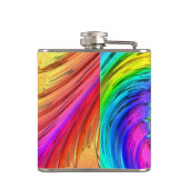 Fraktal Glass 6 Wrapped Flask Flachmann (Rückseite)