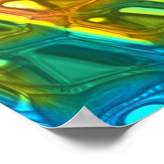 Fraktal Glass 7 Poster (Ecke)