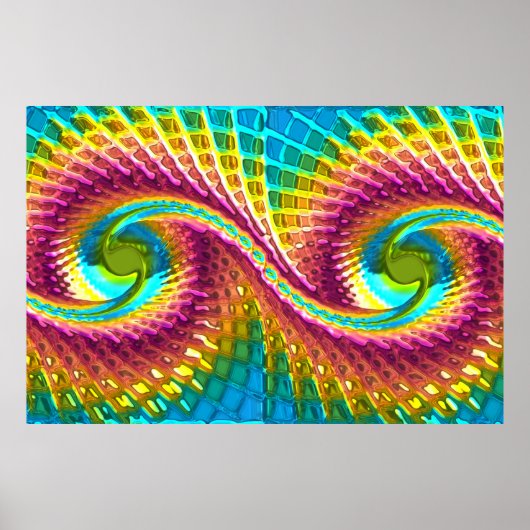 Fraktal Glass 7 Poster (Vorne)