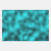 Fraktal Glitzer Glass Aquamarin Geschenkpapier Set (Vorderseite 2)