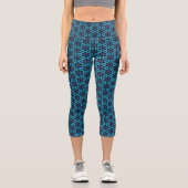 Fraktal Glow Capri Leggings (Vorderseite)