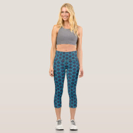 Fraktal Glow Capri Leggings