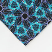 Fraktal Glow Fleecedecke (Ecke)