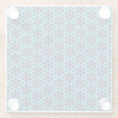 Fraktal Glow Glasuntersetzer (Rückseite)