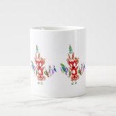 Fraktal - Gombay Dancer Jumbo-Tasse (Vorderseite)