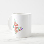 Fraktal - Gombay Dancer Kaffeetasse (Vorderseite Links)