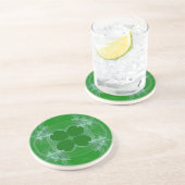 Fraktal Green Clover Untersetzer (Seite)