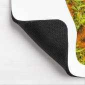 Fraktal Green Palm Leaf Bare Footprint Mousepad (Ecke)