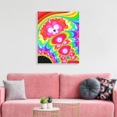 Fraktal Groovy Leinwanddruck (Insitu (Wohnzimmer))