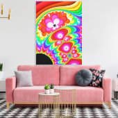 Fraktal Groovy Leinwanddruck (Insitu (Wohnzimmer))