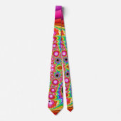 Fraktal-Groovy Reise Krawatte (Vorderseite)
