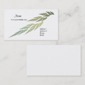 Fraktal-Grün-Blätter Visitenkarte (Vorne/Hinten)