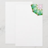 Fraktal-Grün Briefpapier (Vorne/Hinten)