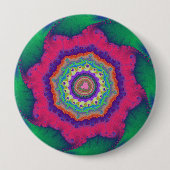 Fraktal grün und rosa button (Vorderseite)