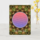 Fraktal Grußkarte Karte (Gelbe Blume)