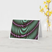 Fraktal-Grußkarte leer Karte (Gelbe Blume)