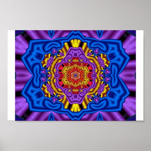 Fraktal Harmonie Poster (Vorne)