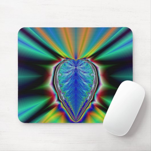 Fraktal Heart Mousepad (Mit Mouse)