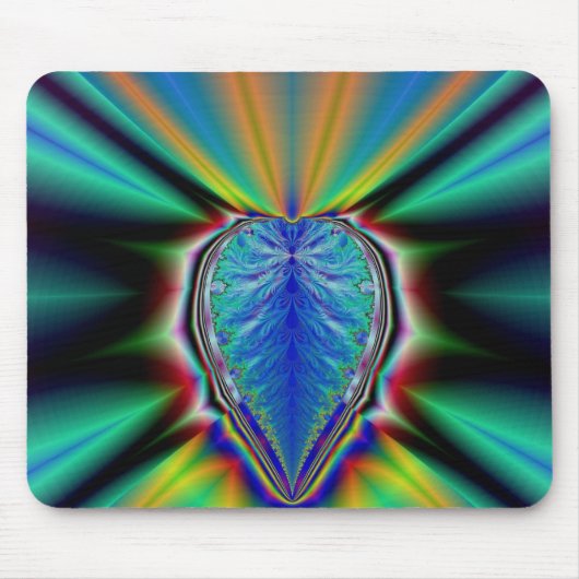 Fraktal Heart Mousepad (Vorne)