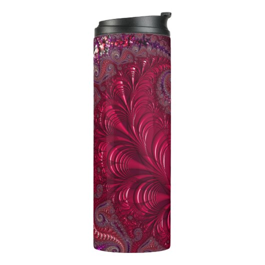 Fraktal Heart Thermosbecher (Nach links gedreht)