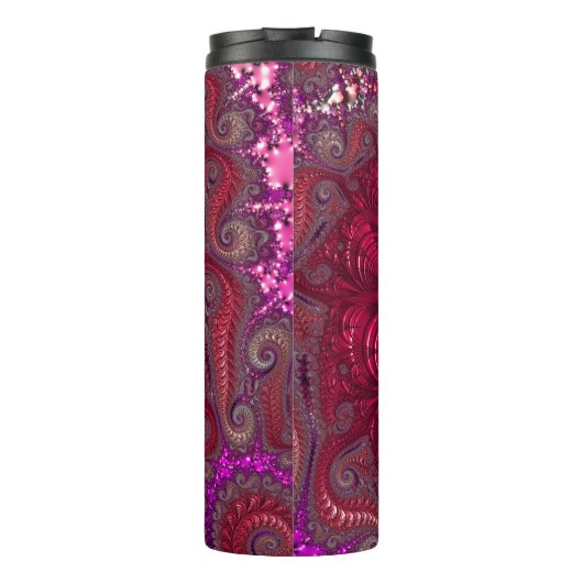 Fraktal Heart Thermosbecher (Rückseite)