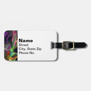 Fraktal - herabstoßende Eule Gepäckanhänger