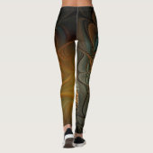 Fraktal Herbst Leggings (Rückseite)