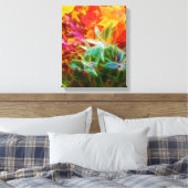 Fraktal Herbstleaves Regenbogen Leinwanddruck (Insitu (Schlafzimmer))